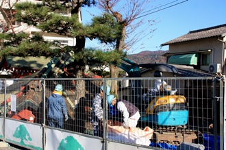 平成29年12月2日から　撤去作業の様子