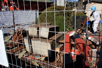 平成29年12月2日から　撤去作業の様子