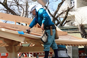 いよいよ屋根です