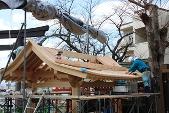 いよいよ屋根です